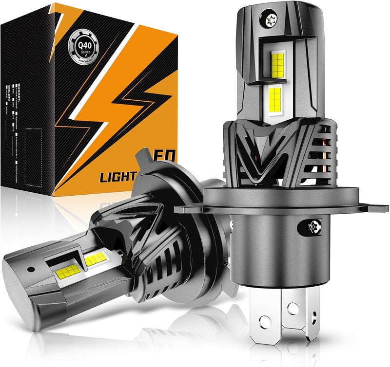 Auxbeam مصابيح الضباب H4 9003، 120 واط 800% أكثر سطوعًا لمصابيح H4 للرياضات الخارجية للاستخدام في UTV ATV على الطرق الوعرة - Image 1